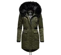 Navahoo Damen Warmer Winterparka mit Kapuze Luluna Prc Olive Gr. XS