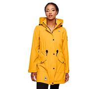 Navahoo Damen wasserdichter gefütterter Regenmantel Deike Amber Yellow Gr. XL