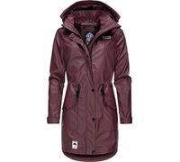 Navahoo Damen wasserdichter gefütterter Regenmantel Deike Wine Gr. XS