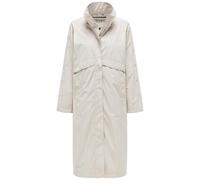 Langmantel NAVAHOO "Zenblüte 14", Damen, Gr. M (38), bone, Obermaterial: 100% Polyester; Innenfutter: 100% Polyester, oversize kniebedeckend, hoch geschlossener Ausschnitt, eng Umschlagbund, Mäntel, M