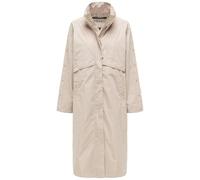 Navahoo Damen wasserdichter Parka lange Übergangsjacke mit krempelbaren Ärmeln Zenblüte 14 Light Taupe Gr. S
