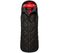 Navahoo Damen Weste Bodywarmer Jacke Lang Steppweste Windbreaker Kapuze Schnuckel XS-XXL
