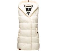 Navahoo Damen Weste gefütterte Steppweste gesteppte Übergangsweste B891 [B891-Madil-Offwhite-Gr.XS]