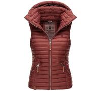Navahoo Damen Weste Steppweste gesteppt Frühjahr Übergangsweste B696 [B696-Shad-Bordeaux-Gr.XS]