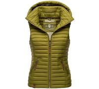 Navahoo Damen Weste Steppweste gesteppt Frühjahr Übergangsweste B696 [B696-Shad-Moosgrün-Gr.S]