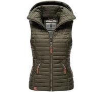 Navahoo Damen Weste Steppweste gesteppt Frühjahr Übergangsweste B696 [B696-Shad-Olive-Gr.XS]