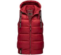 Steppweste NAVAHOO "Kassidy" Gr. S (36), rot (blutrot) Damen Westen Steppwesten stylische ärmellose Weste mit Kapuze (30340055-S)