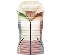 Navahoo Damen Weste Steppweste gesteppt Herbst Frühling Übergangsweste B880 [B880-Shad-Kulti-Pastel-Gr.XS]