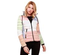 Navahoo Steppjacke »Lulana Multikulti« leichte Übergangsjacke mit Kapuze im Colourblocking Stil