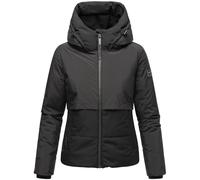 Navahoo Damen Winter Jacke Steppjacke Kurzjacke Outdoor Winterjacke Recyceltes Vegan gefüttert Stehkragen Kapuze Liebesküken XS - XXL (DE/NL/SE/PL, Alphanumerisch, M, Regular, Regular, Schwarz)
