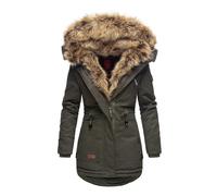 Navahoo Damen Winter Parka Daria - Klassiker, Warm & Mit Abnehmbarem Kunstfell XS