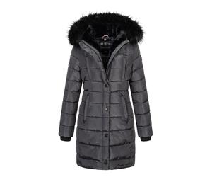 Navahoo Damen Winter Steppjacke Lotusblüte Princess - Lang & Warm M