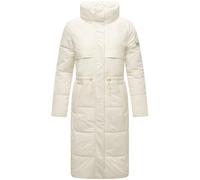 Navahoo Damen Winter Steppmantel lange Winterjacke Vegan Jacke Recyceltes Material Parka hoher gefütterter Kragen Der Wahnsinn S - XXXL (DE/NL/SE/PL, Alphanumerisch, M, Regular, Regular, Off White)