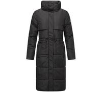 Navahoo Damen Winter Steppmantel lange Winterjacke Vegan Jacke Recyceltes Material Parka hoher gefütterter Kragen Der Wahnsinn S - XXXL (DE/NL/SE/PL, Alphanumerisch, 3XL, Regular, Regular, Schwarz)