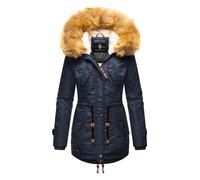 Wintermantel NAVAHOO "La Viva" Gr. S (36), blau Damen Mäntel Wintermäntel hochwertiger Winterparka mit großem Kunstfell (48912861-S)