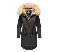 Navahoo Damen Winterjacke Bombi - Premium Kollektion mit Abnehmbarem Kunstfellkragen XS