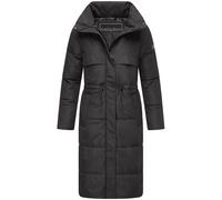 Steppmantel mit Taillenkordeln "Der Wahnsinn 14" Black S