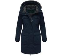 Navahoo Damen Winterjacke Jacke mit Kapuze Eissturm 14 Navy Gr. L