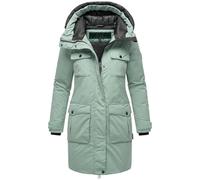 Navahoo Damen Winterjacke Jacke mit Kapuze Eissturm 14 Smokey Mint Gr. XL