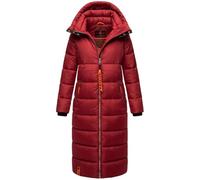 Navahoo Damen Winterjacke langer Winter Mantel Winter Jacke gesteppt warmer Steppmantel B926 [B926-Kristall-Blood-Gr.L]