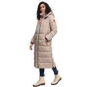 Navahoo Damen Winterjacke langer Winter Mantel Winter Jacke gesteppt warmer Steppmantel B926 [B926-Kristall-Taupe-Gr.S]