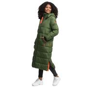 Navahoo Damen Winterjacke langer Winter Mantel Winter Jacke gesteppt warmer Steppmantel B926 [B926-Kristall-Pine-Oliv-Gr.3XL]