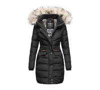 Steppmantel NAVAHOO "Paula", Damen, Gr. XL (42), schwarz, Oberstoff: 100% Polyester; Futter: 100% Polyester; Wattierung: 100% Polyester; Ärmelfutter: 100% Polyester; Kunstpelz: 90% Polyacryl, 10% Poly