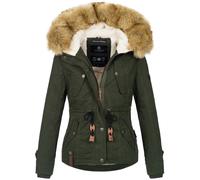 Navahoo Winterjacke »Pearl« mit warmem Teddyfell, olivgrün