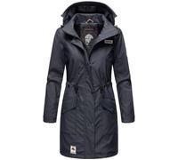 Navahoo Damen Winterjacke Regenmantel gefütterter Parka Wasserdicht Deike XS-XXL (DE/NL/SE/PL, Alphanumerisch, S, Regular, Regular, Navy)