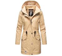 Navahoo Damen Winterjacke Regenmantel gefütterter Parka Wasserdicht Deike XS-XXL (DE/NL/SE/PL, Alphanumerisch, M, Regular, Regular, Beige)