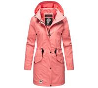Navahoo Damen Winterjacke Regenmantel gefütterter Parka Wasserdicht Deike XS-XXL (DE/NL/SE/PL, Alphanumerisch, M, Regular, Regular, Rose Coral)