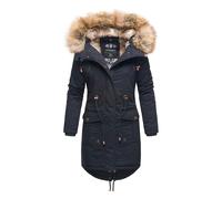 Navahoo Damen Winterjacke Rosinchen - Klassischer Parka mit Abnehmbarem Kunstfellkragen S
