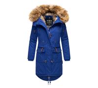 Wintermantel NAVAHOO "Rosinchen" Gr. S (36), blau (denim) Damen Mäntel Wintermäntel stylischer Winter Baumwollparka mit Kunstfell (92158902-S)