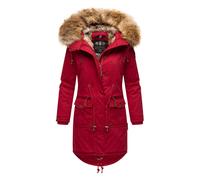 Wintermantel NAVAHOO "Rosinchen" Gr. S (36), rot (blutrot) Damen Mäntel Wintermäntel stylischer Winter Baumwollparka mit Kunstfell (64832329-S)