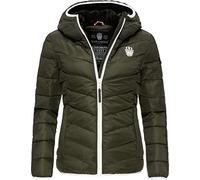 Steppjacke NAVAHOO "Elva" Gr. XXL (44), grün (dunkelgrün) Damen Jacken Steppjacken stylische Winterjacke mit Kapuze (88227255-XXL)