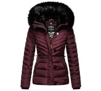 Navahoo Damen Winterjacke Steppjacke mit Kunstfell warm Kapuze Wisteriaa XS-XXL