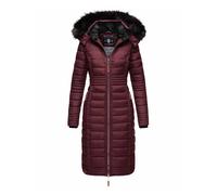 Navahoo Damen Winterjacke Umay - Lange Steppjacke mit Abnehmbarer Kapuze & Kunstfell S