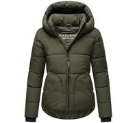 Steppjacke NAVAHOO "Lachperle XIV" Gr. XL (42), grün (olivgrün), Damen, Obermaterial: 100% Polyester (recycelt), Futter: 100% Polyester (recycelt), Ärmelfutter: 100% Polyester (recycelt), Wattierung: