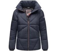 Steppjacke NAVAHOO "Schokolinaa 14", Damen, Gr. S (36), blau (navy), Obermaterial: 100% Polyester. Innenfutter: 100% Polyester. Wattierung: 100% Polyester. Ärmelfutter: 100% Polyester, oversize hüftla