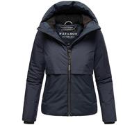 Navahoo Damen Winterjacke warme Steppjacke aus recyceltem Material mit Fleece-Innenfutter und Kapuze Liebesküken XIV Navy Gr. L