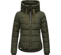 Steppjacke NAVAHOO "Amayaa", Damen, Gr. XS (34), grün (olivgrün), Oberstoff: 100% Polyester. Futter: 100% Polyester. Wattierung: 100% Polyester. Ärmelfutter: 100% Polyester, figurumspielend hüftbedeck