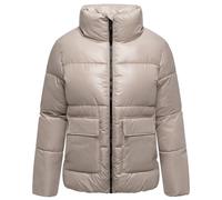 Navahoo Damen Winterjacke warme Steppjacke mit hohem Stehkragen Eispracht 14 Light Taupe Gr. XL