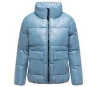 Kurzjacke NAVAHOO "Eispracht 14", Damen, Gr. L (40), blau (graublau), Obermaterial: 100% Polyester, Innenfutter: 100% Polyester, Wattierung: 100% Polyester, Ärmelfutter: 100% Polyester, modisch, gerad