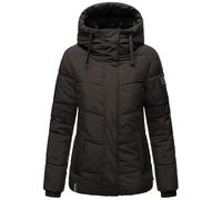 Navahoo Damen Winterjacke Steppjacke warm mit Kapuze Sag ja XIV Black Gr. M