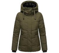 Warme gesteppte Winterjacke mit Kapuze "Sag ja XIV" Dark Olive XXL