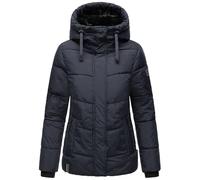 Warme gesteppte Winterjacke mit Kapuze "Sag ja XIV" Navy L