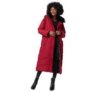Navahoo Damen Winterjacke warmer Wintermantel Parka Winter Jacke lang gesteppt B976 [B976-Hinguck-Dark-Red-Gr.S]