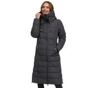 Navahoo Damen Winterjacke (XS-3XL) - Wind- & Wasserabweisend, große Kapuze, seitliche Gehschlitze, Steppmantel, Warme Jacke Frauen - N036 (M, Anthr)