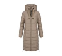 Navahoo Damen Winterjacke (XS-3XL) - Wind- & Wasserabweisend, große Kapuze, seitliche Gehschlitze, Steppmantel, Warme Jacke Frauen - N036 (XS, Tau-Grey)