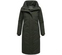 Navahoo Damen Wintermantel - langer Mantel warm, wasserabweisend, winddicht, atmungsaktiv, Damenjacke für Winter, Traumblüte S - 3XL (DE/NL/SE/PL, Alphanumerisch, 3XL, Regular, Regular, Dunkel Olive)